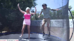 Billie Jean Austin - Busty Milf Billie Jean Austin gives her son's friend a present, two big ol' tits to suck and fuck 1