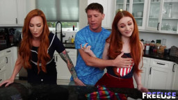 Sophia Locke, Scarlet Skies - Red Hot: My 4th of July Freeuse Threesome 06 07 2025