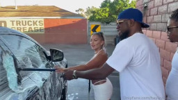 OnlyFans - Hayley Davies - Got Blacked As Payment By 2 BBC Car Wash Owners