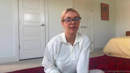 Gabbie Carter - Roleplay Slutty Little Nerd Practices Using Dick