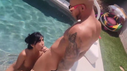 Ember Snow - Friendly Neighbor BBC Fuck On The Pool