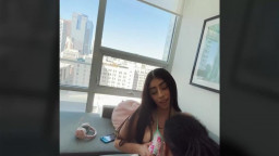 Violet Myers - Home Alone With Curvy Hairy Pussy StepSIs