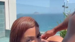 Stephanie Silveiiira - Pool Terrace BBC Public Fucking